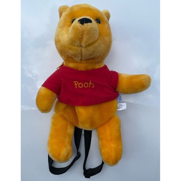 Disney Other - Vintage Disney Winnie The Pooh Plush Backpack Bag 16” LNC HTF
